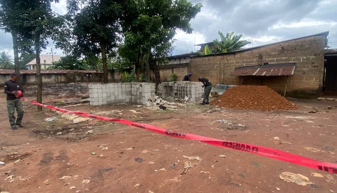 Scene of explosion in Obinwanne Community