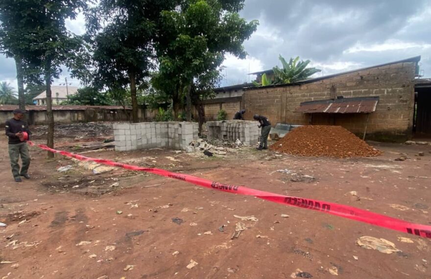 Scene of explosion in Obinwanne Community